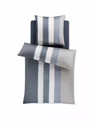 JOOP | Juego de cama de satén Cornflower Stripes 70x90cm / 140x220cm Deep Coal | 